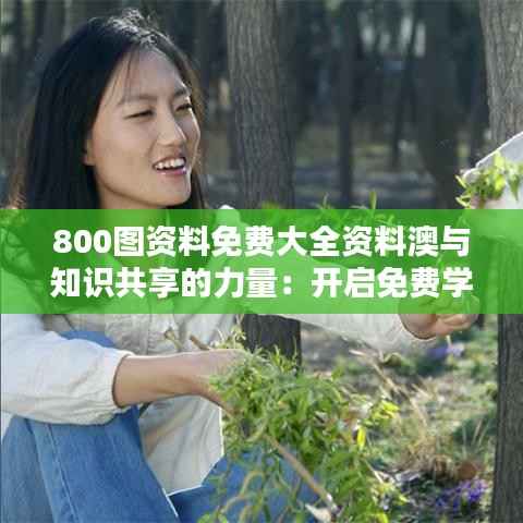 800图资料免费大全资料澳与知识共享的力量:开启免费学习的无限可能