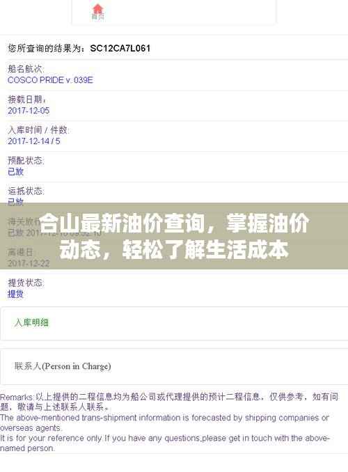 合山最新油价查询,掌握油价动态,轻松了解生活成本